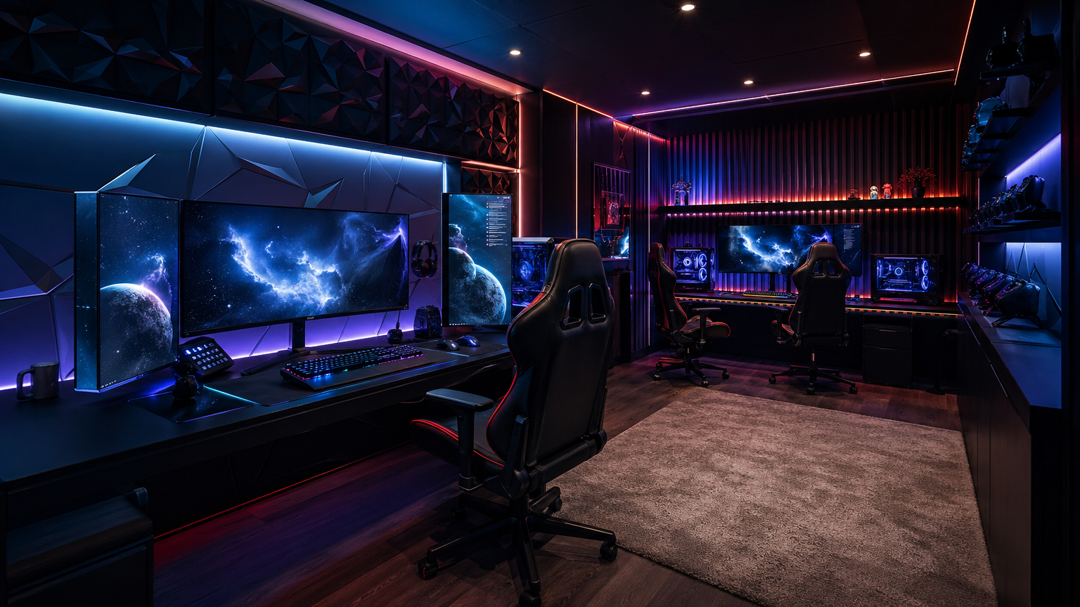 Futuristic Gaming Setup